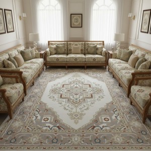 سجاد سوبر قولدن تركي 9962A بيج مقاس 50*80