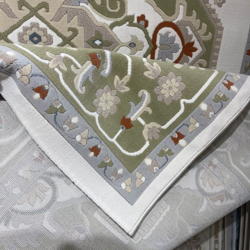 سجاد سوبر قولدن تركي 9962A اخضر مقاس 150*220