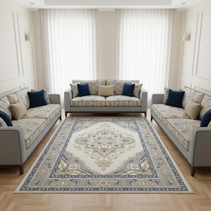 سجاد سوبر قولدن تركي 9962A رصاصي مقاس 400*600