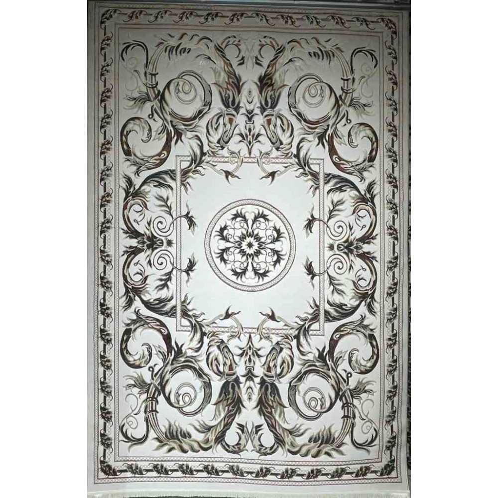 سجاد تركي تالا 9102A اصفر كريم بولي مقاس 50*80