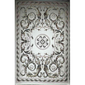 سجاد تركي تالا 9102A اصفر كريم بولي مقاس 50*80