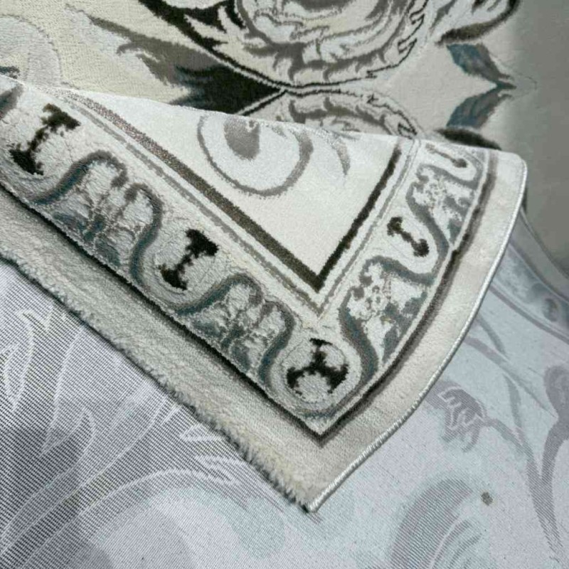سجاد تركي ياسمين نقش فرنسي 9050A بيج مقاس 100*200