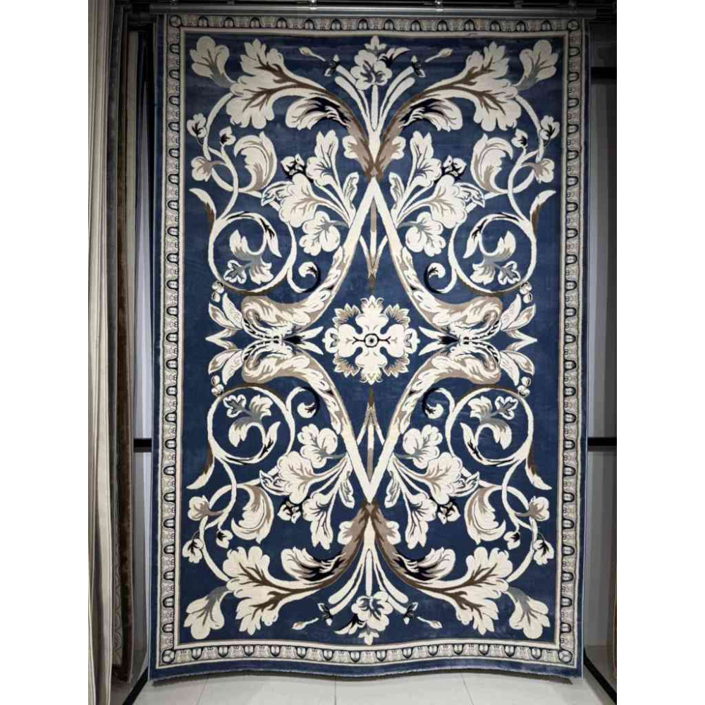 سجاد تركي ياسمين نقش فرنسي 9050A سماوي مقاس 80*150 سجاد تركي ياسمين نقش فرنسي 9050A سماوي مقاس 80*150