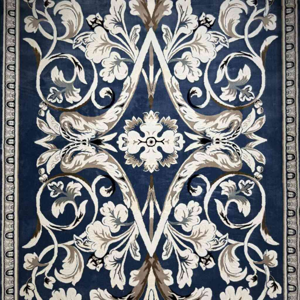 سجاد تركي ياسمين نقش فرنسي 9050A سماوي مقاس 80*150 سجاد تركي ياسمين نقش فرنسي 9050A سماوي مقاس 80*150