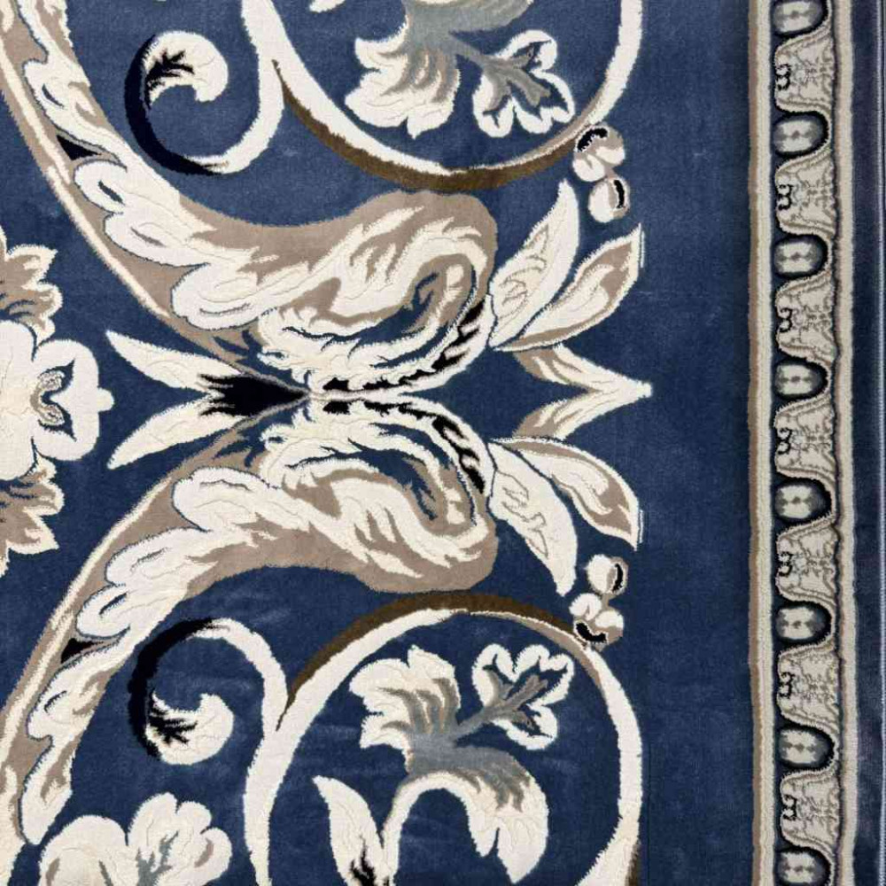 سجاد تركي ياسمين نقش فرنسي 9050A سماوي مقاس 80*150 سجاد تركي ياسمين نقش فرنسي 9050A سماوي مقاس 80*150