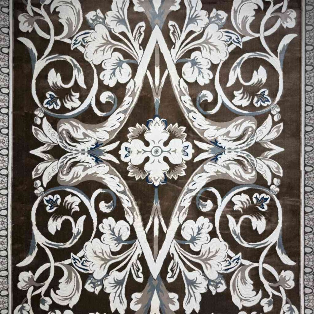 سجاد تركي ياسمين نقش فرنسي 9050A بني مقاس 400*500