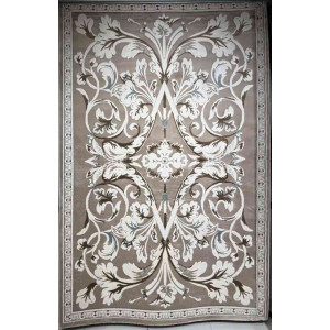 سجاد تركي ياسمين نقش فرنسي 9050A بيج غامق مقاس 80*150