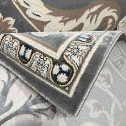 سجاد تركي ياسمين نقش فرنسي 9050A رصاصي مقاس 400*500