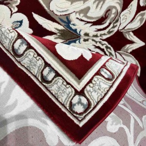 سجاد تركي ياسمين نقش فرنسي 9050A احمر مقاس 400*500