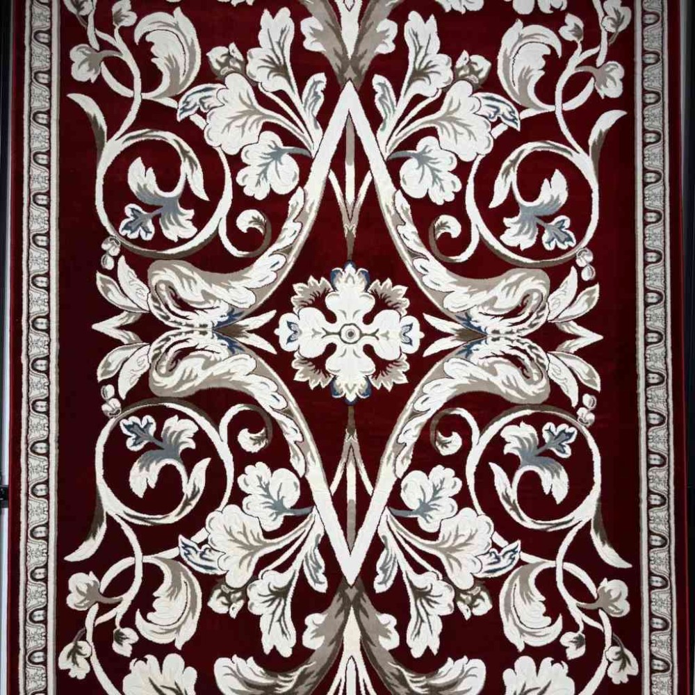 سجاد تركي ياسمين نقش فرنسي 9050A احمر مقاس 400*500