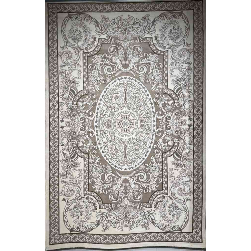 سجاد تركي ياسمين نقش فرنسي 9051A بيج مقاس 250*350