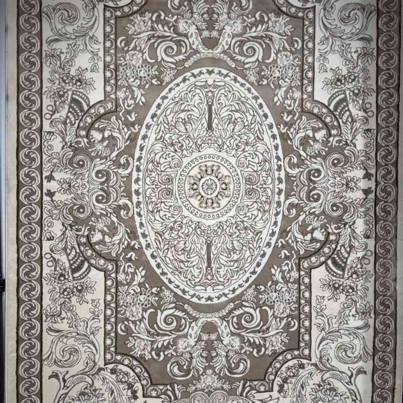 سجاد تركي ياسمين نقش فرنسي 9051A بيج مقاس 150*220