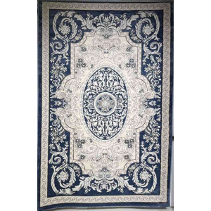 سجاد تركي ياسمين نقش فرنسي 9051A سماوي مقاس 400*500