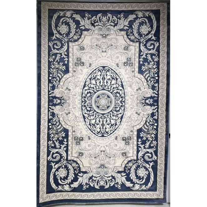 سجاد تركي ياسمين نقش فرنسي 9051A سماوي مقاس 300*400