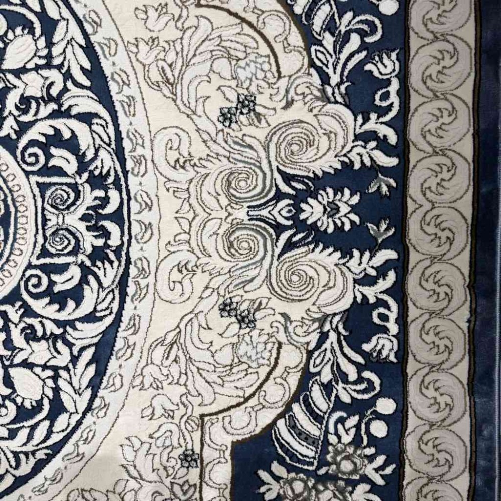 سجاد تركي ياسمين نقش فرنسي 9051A سماوي مقاس 400*500