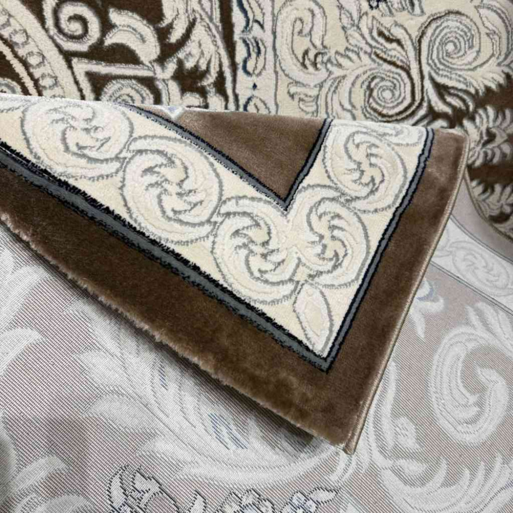 سجاد تركي ياسمين نقش فرنسي 9052A بني مقاس 200*300 سجاد تركي ياسمين نقش فرنسي 9052A بني مقاس 200*300