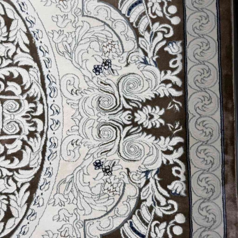 سجاد تركي ياسمين نقش فرنسي 9052A بني مقاس 250*350