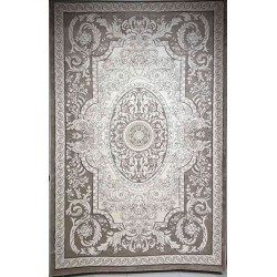 سجاد تركي ياسمين نقش فرنسي 9051A بيج غامق مقاس 400*500