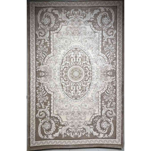 سجاد تركي ياسمين نقش فرنسي 9051A بيج غامق مقاس 400*500