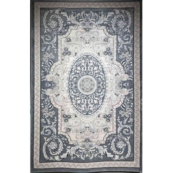 سجاد تركي ياسمين نقش فرنسي 9051A رصاصي مقاس 250*350