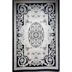 سجاد تركي ياسمين نقش فرنسي 9051A كحلي مقاس 80*150