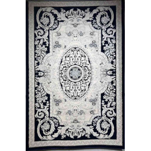 سجاد تركي ياسمين نقش فرنسي 9051A كحلي مقاس 300*400