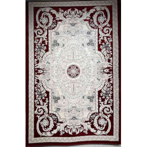 سجاد تركي ياسمين نقش فرنسي 9051A احمر مقاس 100*200