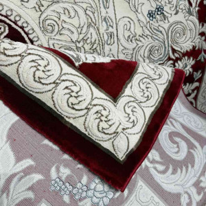 سجاد تركي ياسمين نقش فرنسي 9051A احمر مقاس 100*200