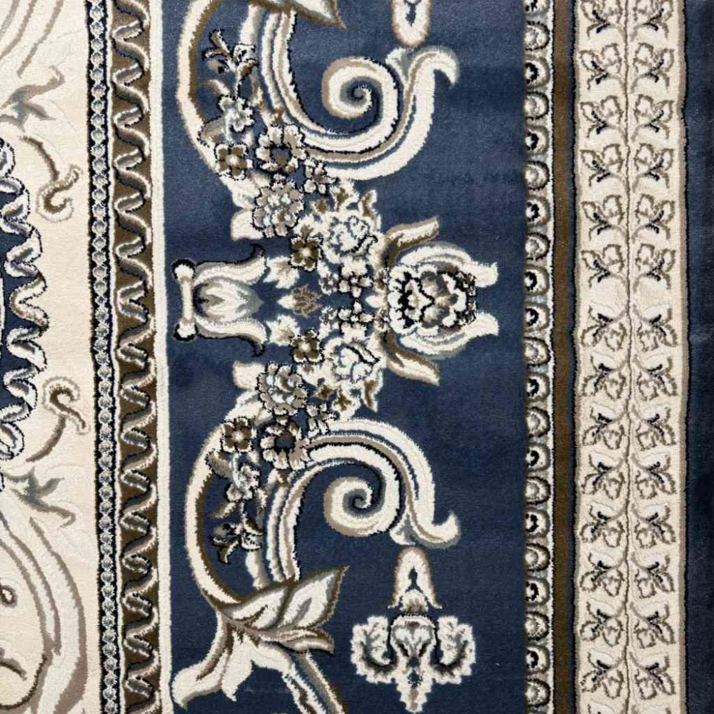 سجاد تركي ياسمين نقش فرنسي 9052A سماوي مقاس 80*150