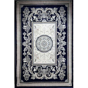 سجاد تركي ياسمين نقش فرنسي 9052A كحلي مقاس 400*500