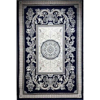 سجاد تركي ياسمين نقش فرنسي 9052A كحلي مقاس 300*400