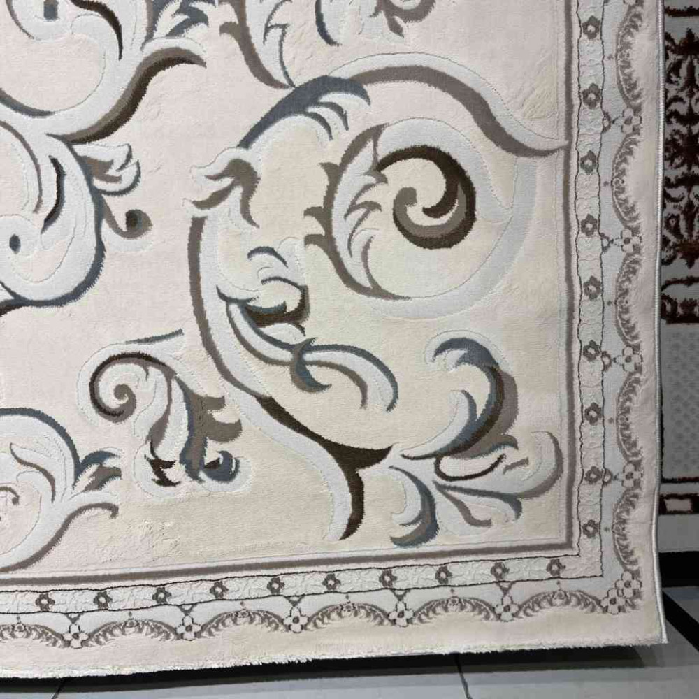 سجاد تركي ياسمين 9053A بيج مقاس 400*500