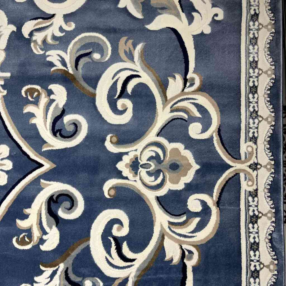 سجاد تركي ياسمين 9053A سماوي مقاس 50*80