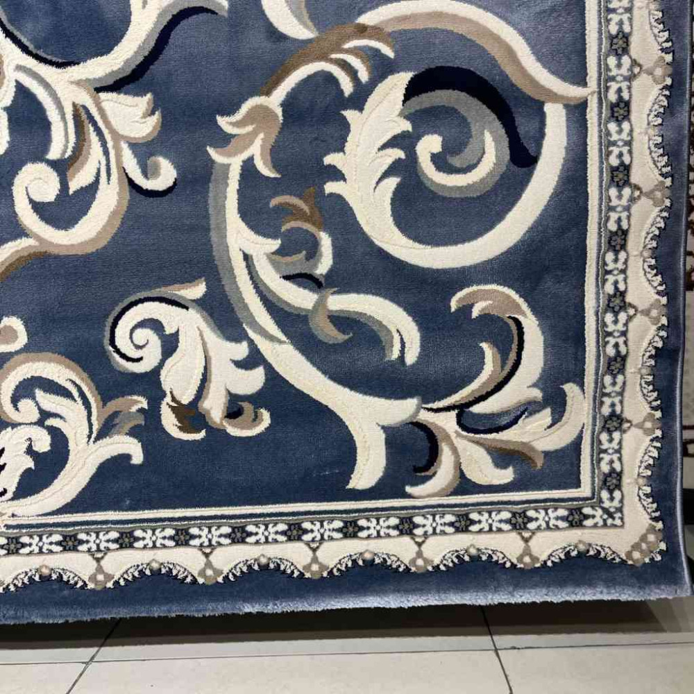 سجاد تركي ياسمين 9053A سماوي مقاس 50*80