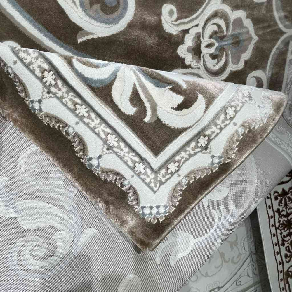 سجاد تركي ياسمين 9053A بني مقاس 400*500