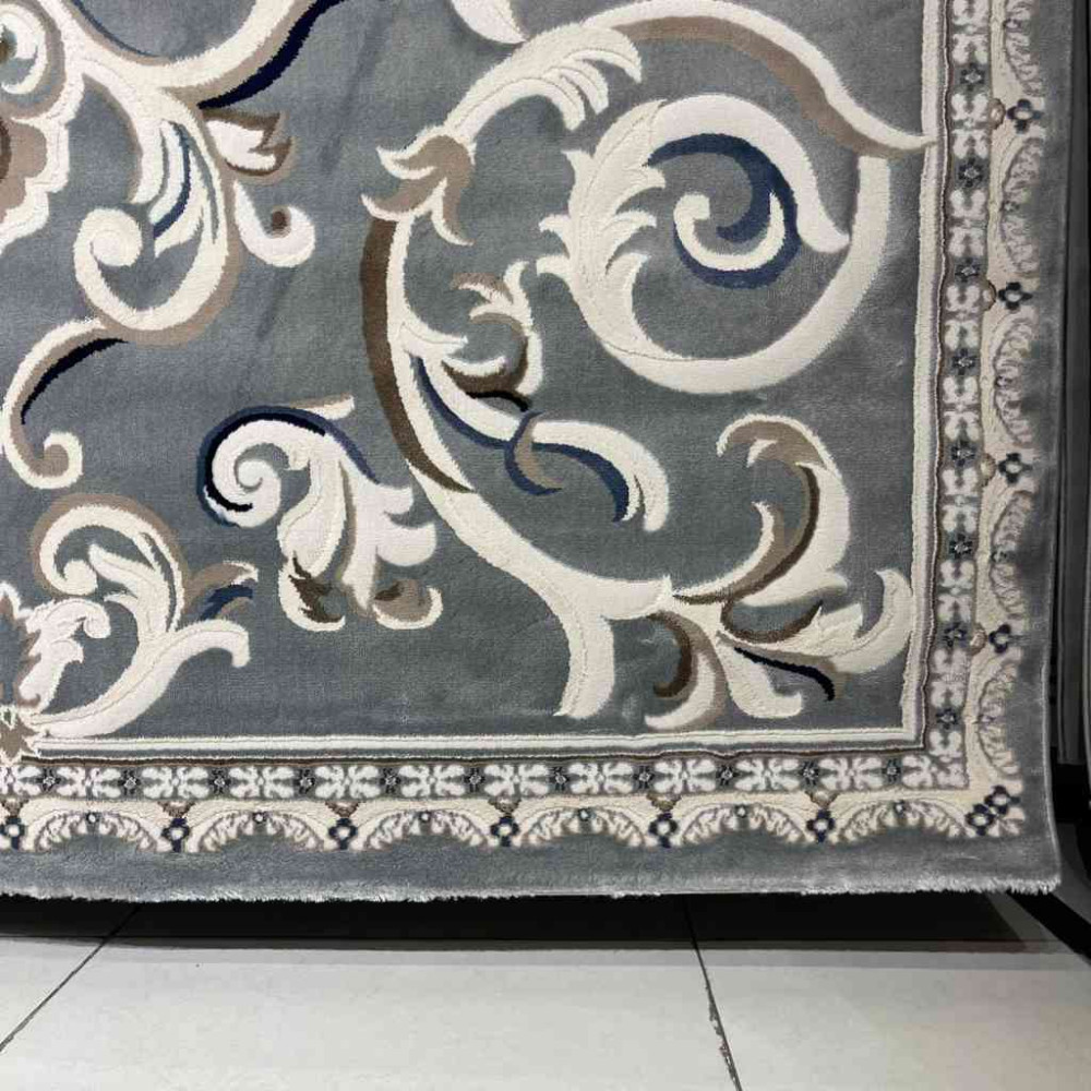 سجاد تركي ياسمين 9053A رصاصي مقاس 50*80