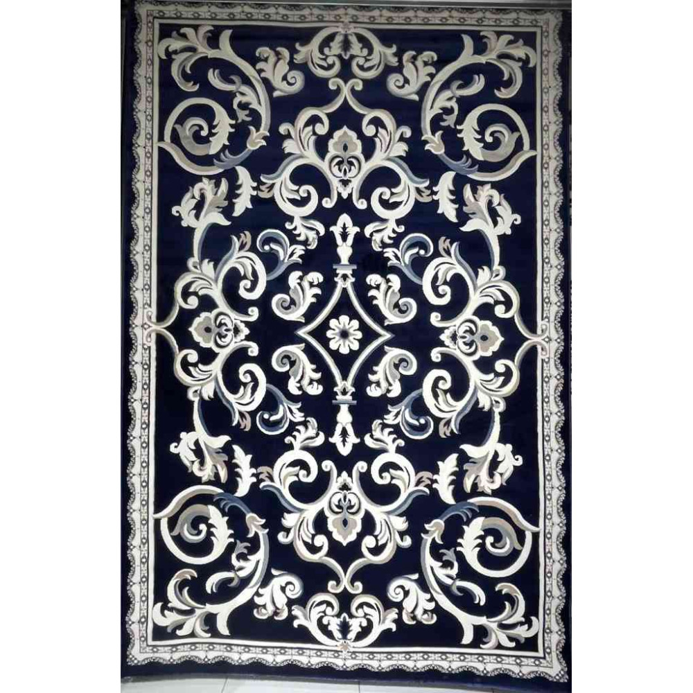 سجاد تركي ياسمين 9053A كحلي مقاس 400*500