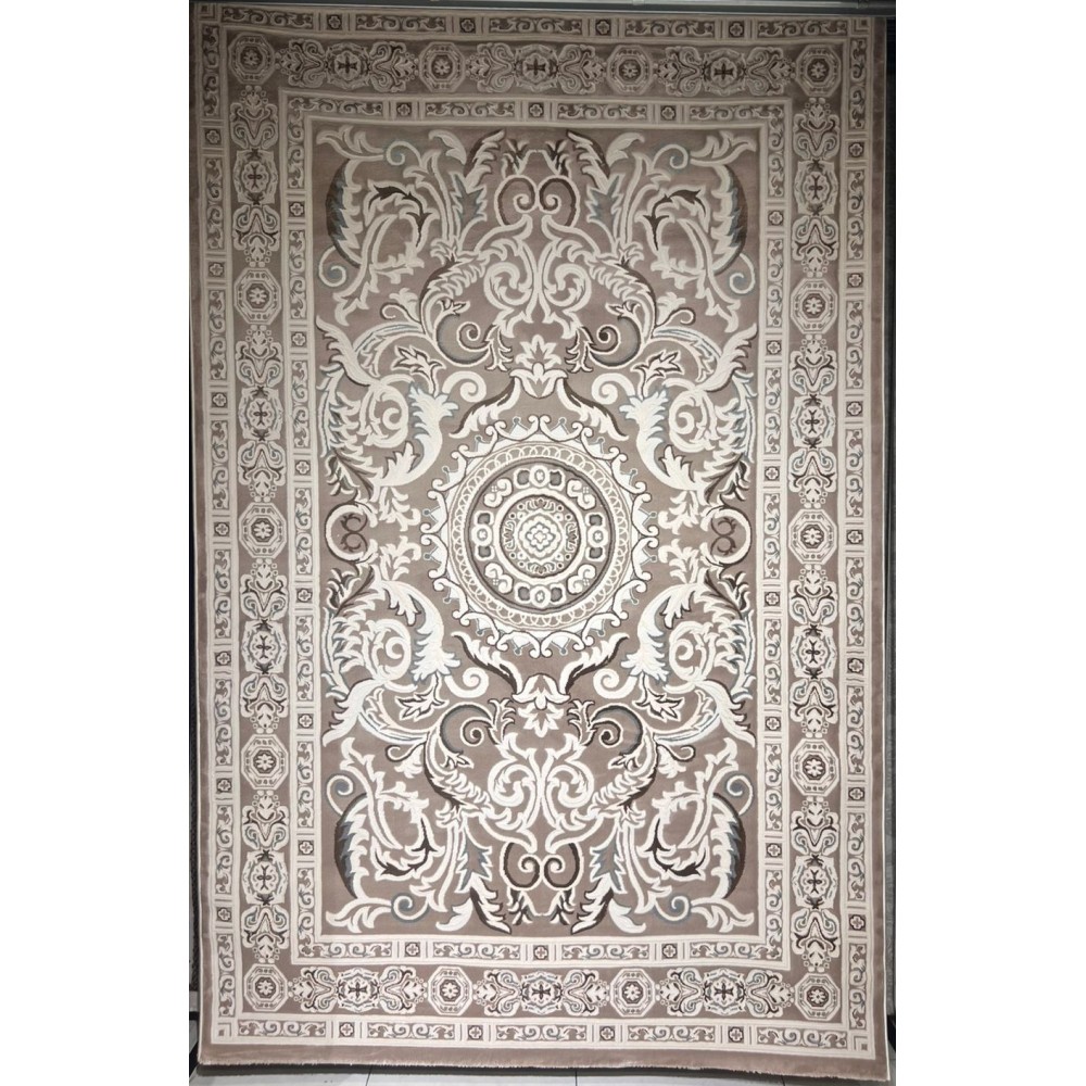 سجاد تركي ياسمين 9073A بيج غامق مقاس 50*80