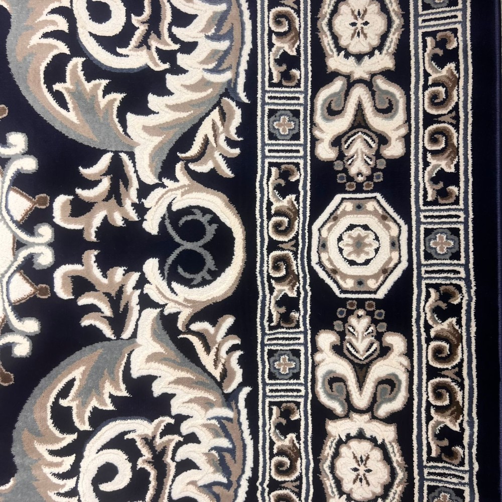 سجاد تركي ياسمين 9073A كحلي مقاس 50*80