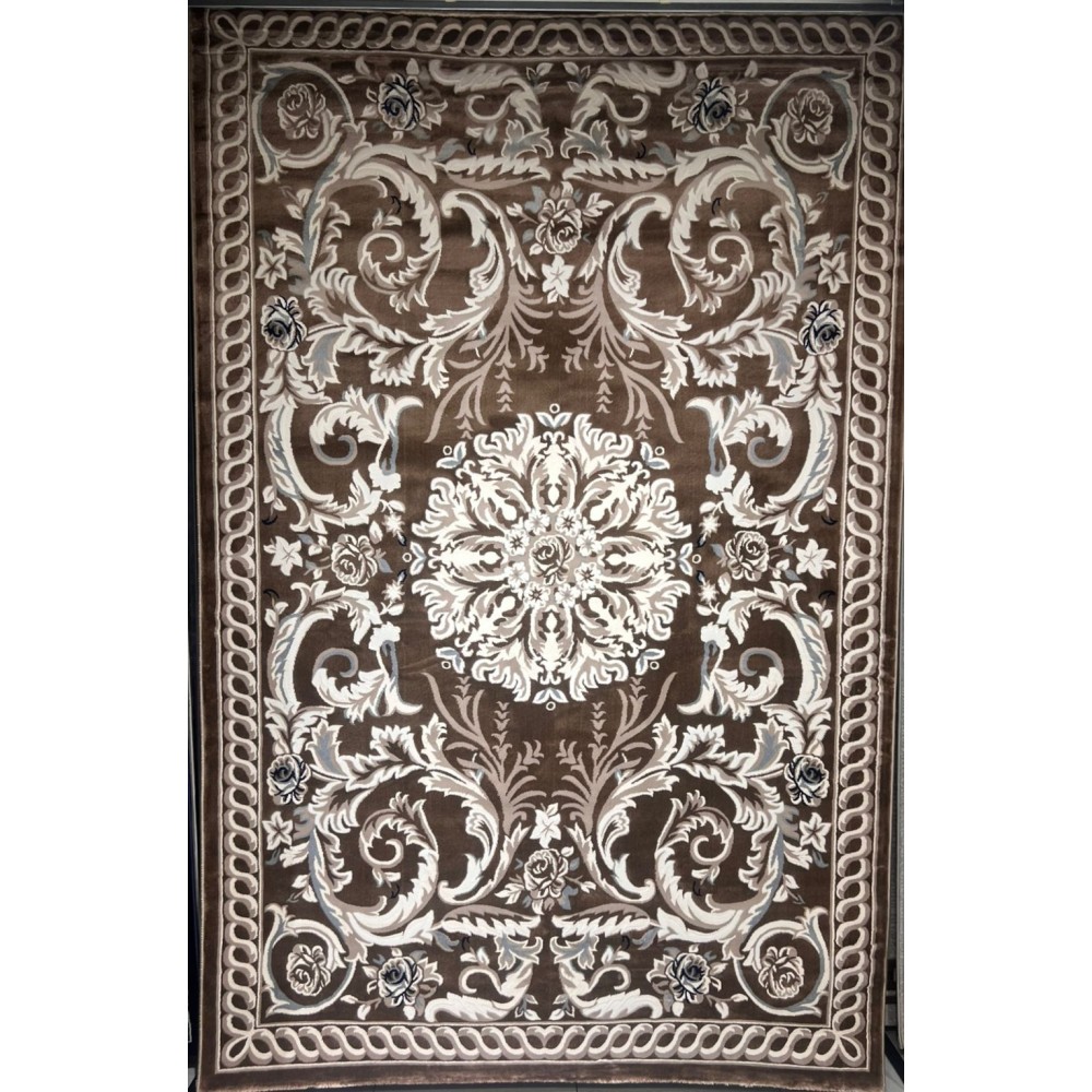 سجاد تركي ياسمين 9074A بني مقاس 50*80