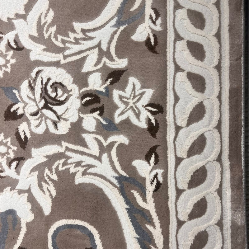 سجاد تركي ياسمين 9074A بيج غامق مقاس 300*400