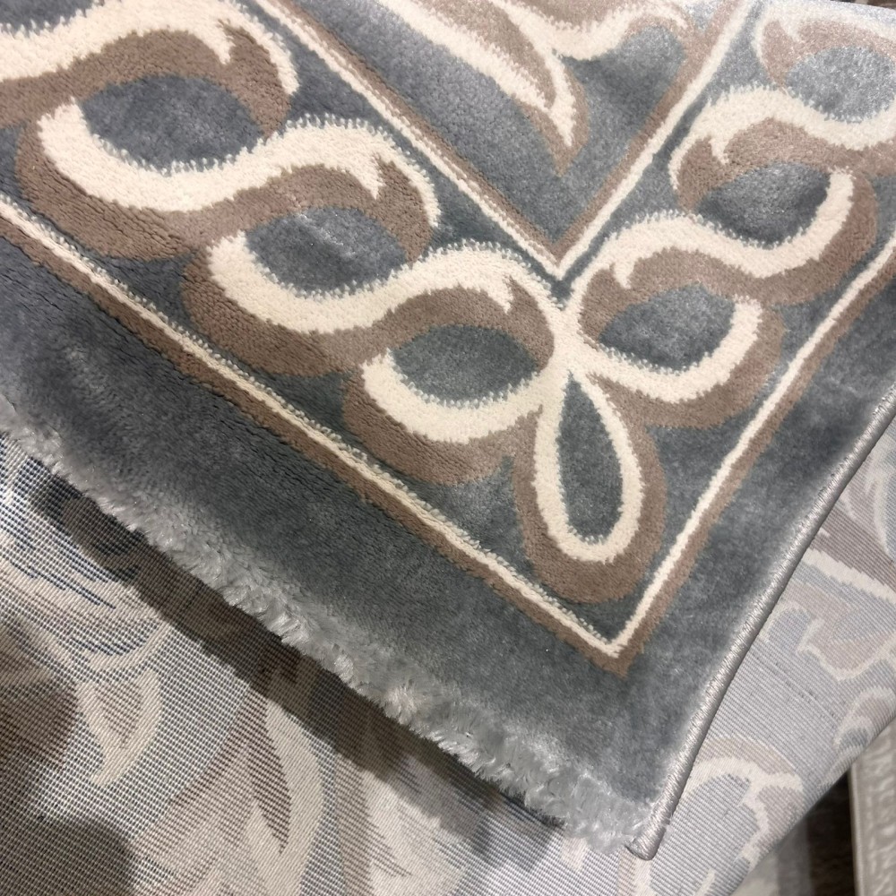 سجاد تركي ياسمين 9074A رصاصي مقاس 400*500