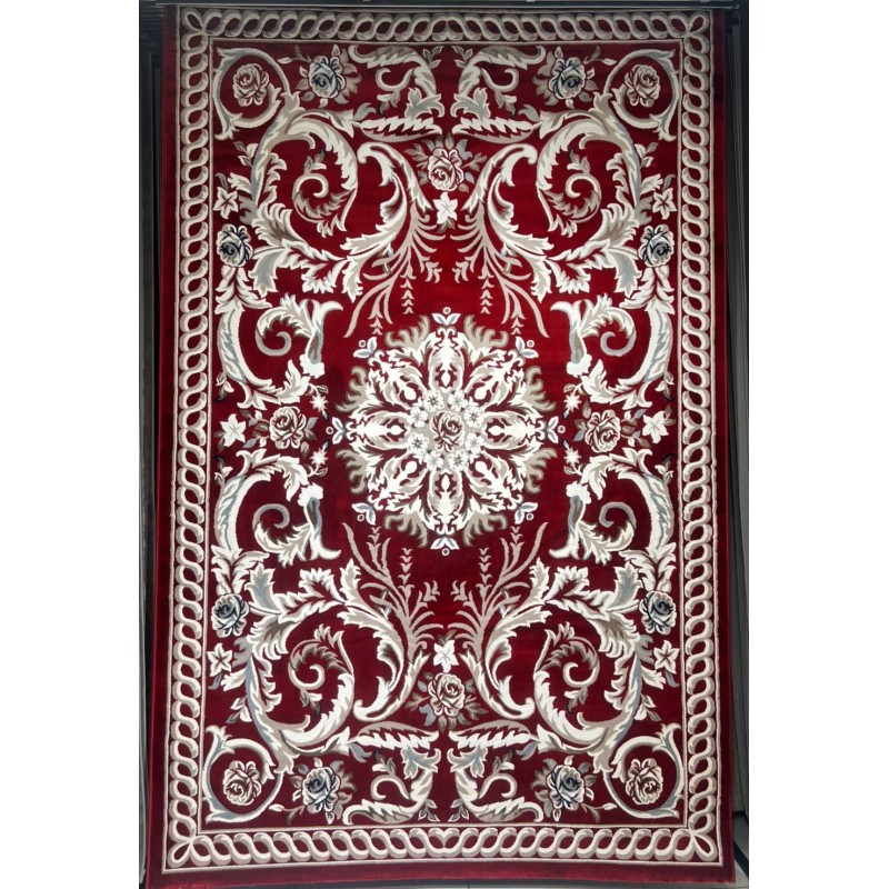 سجاد تركي ياسمين 9074A احمر مقاس 300*400