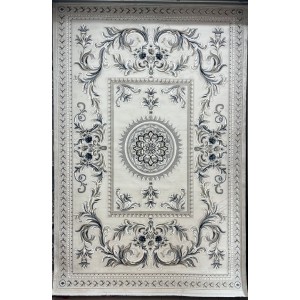 سجاد تركي نقش فرنسي باريس 32125B بيج فاتح مقاس 250*350