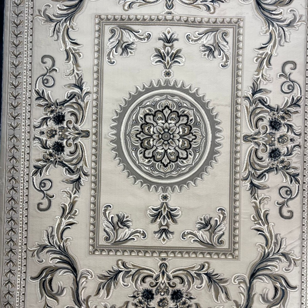 سجاد تركي نقش فرنسي باريس 32125B بيج فاتح مقاس 250*350