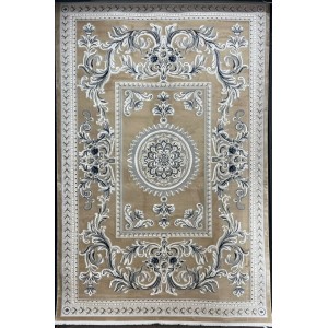 سجاد تركي نقش فرنسي باريس 32125B بيج مقاس 50*80