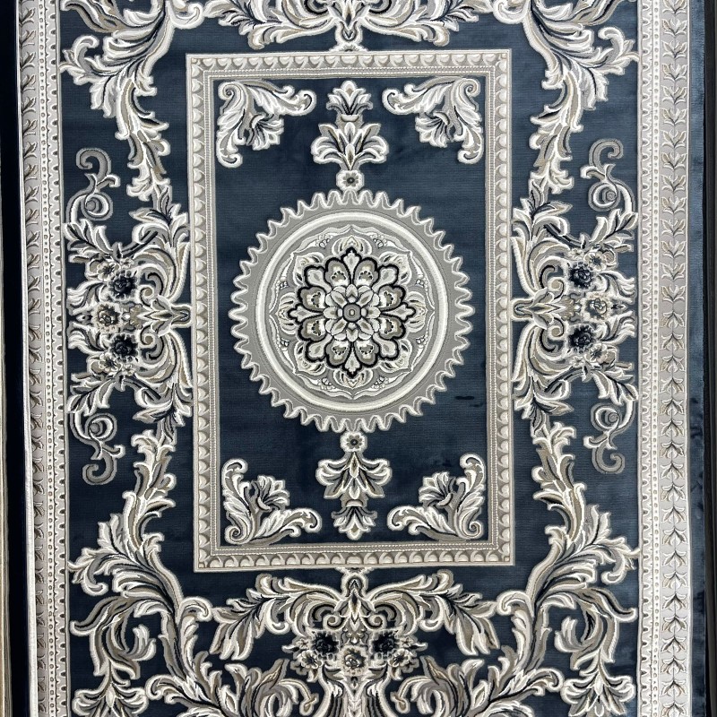 سجاد تركي نقش فرنسي باريس 32125B سماوي مقاس 300*400