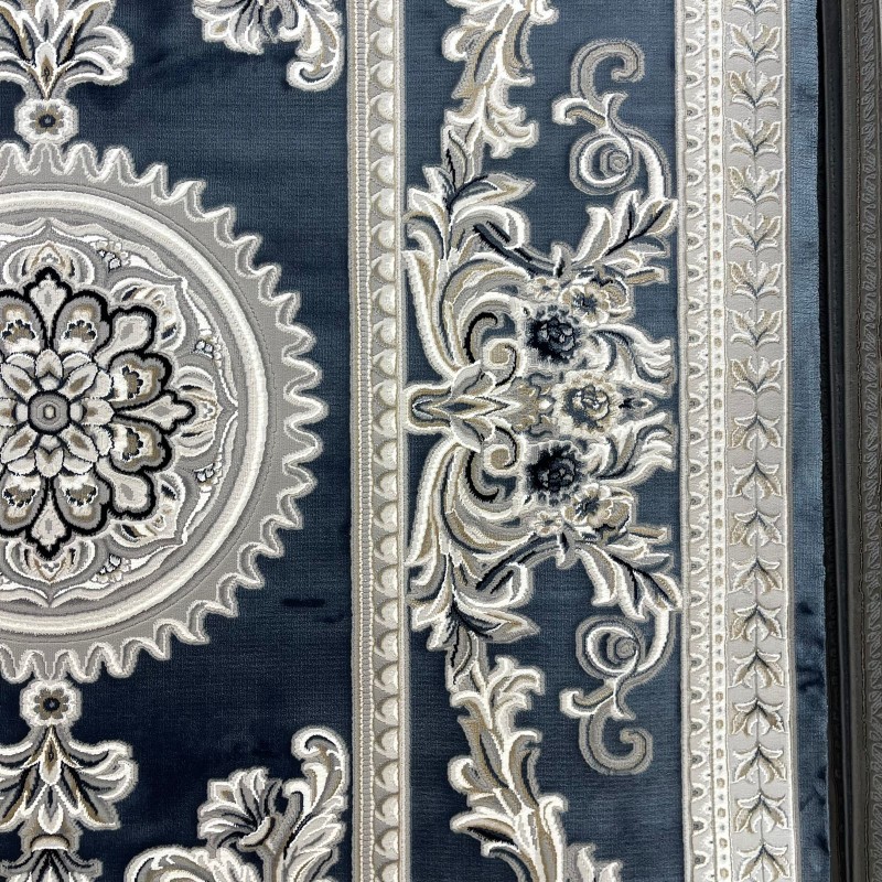 سجاد تركي نقش فرنسي باريس 32125B سماوي مقاس 300*400