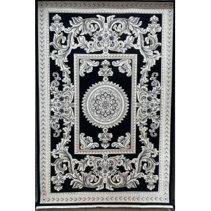 سجاد تركي نقش فرنسي باريس 32125B كحلي مقاس 50*80