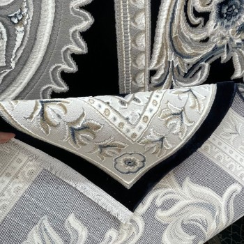 سجاد تركي نقش فرنسي باريس 32125B كحلي مقاس 50*80